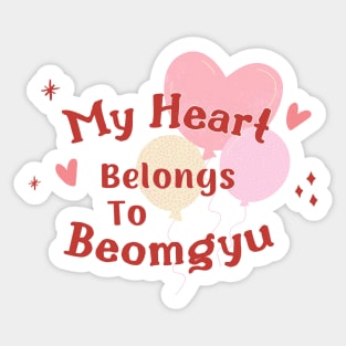 My Heart Belongs To Beomgyu TXT Sticker